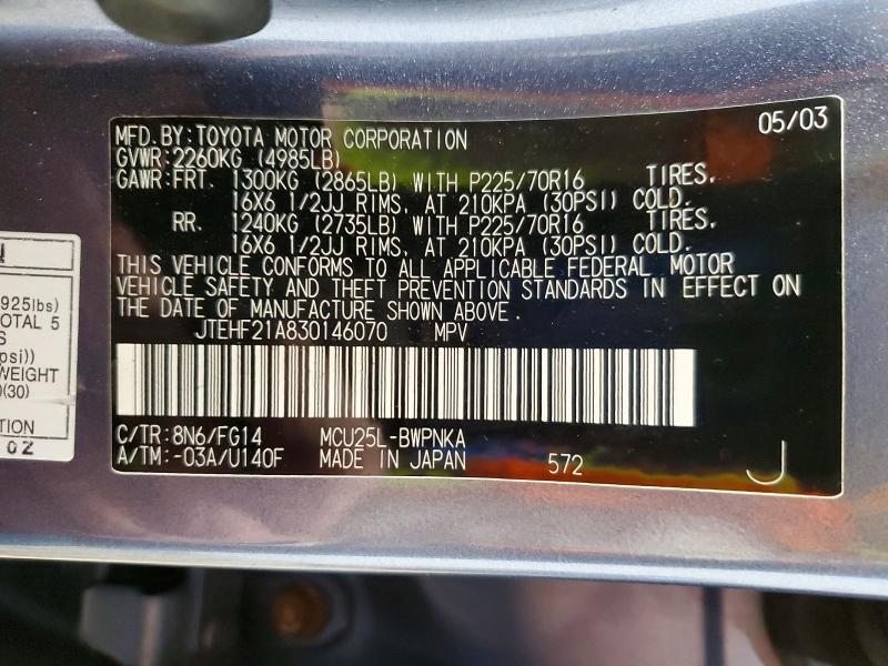 2003 Toyota Highlander Base