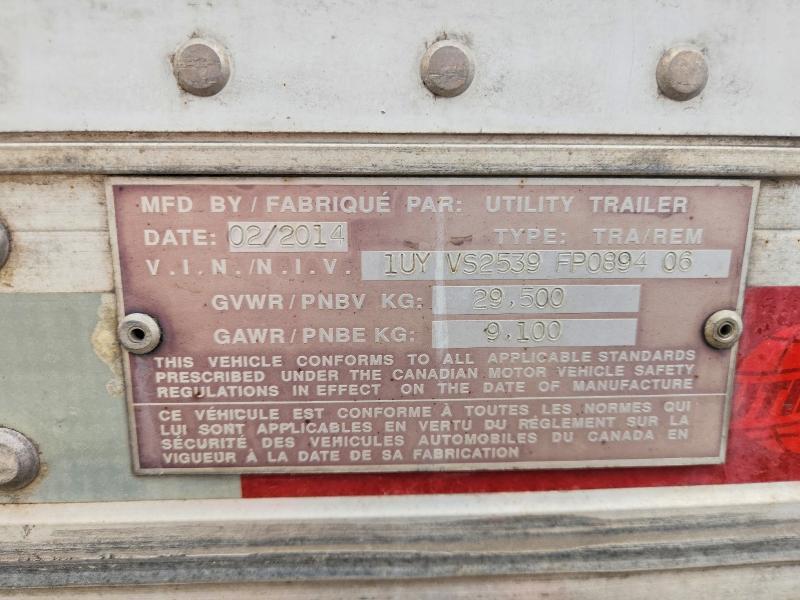 2015 Utility DRY Van Trailer