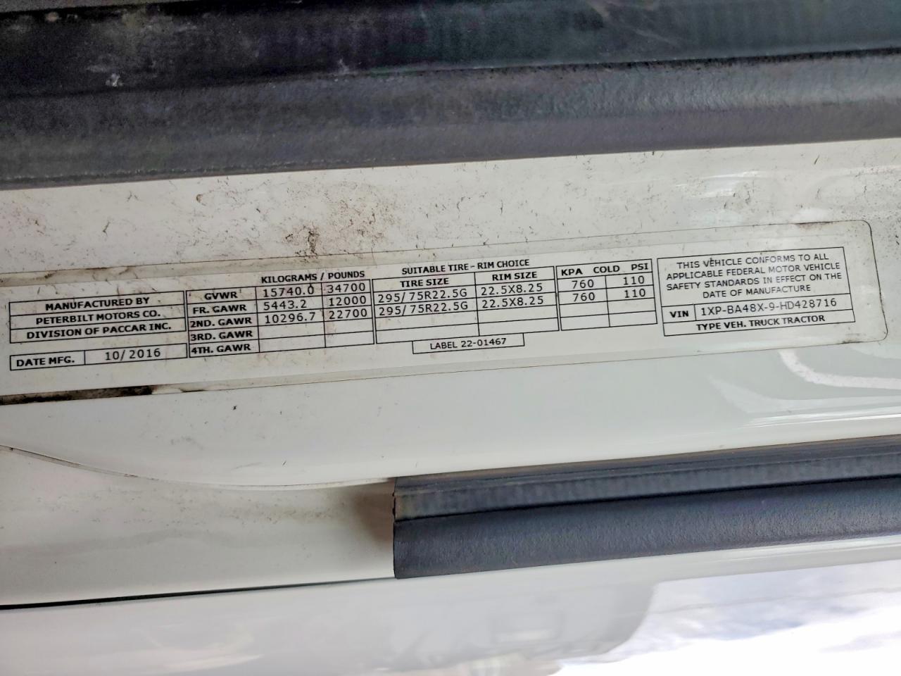 2017 Peterbilt 579