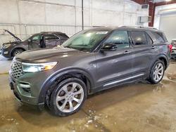Ford salvage cars for sale: 2020 Ford Explorer Platinum