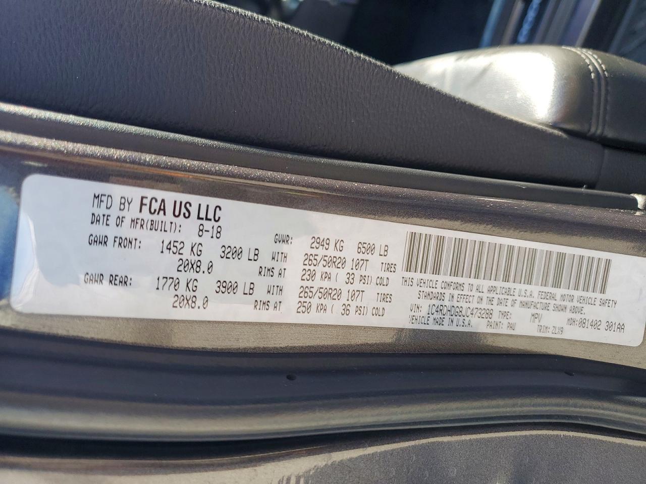 2018 Dodge Durango gt