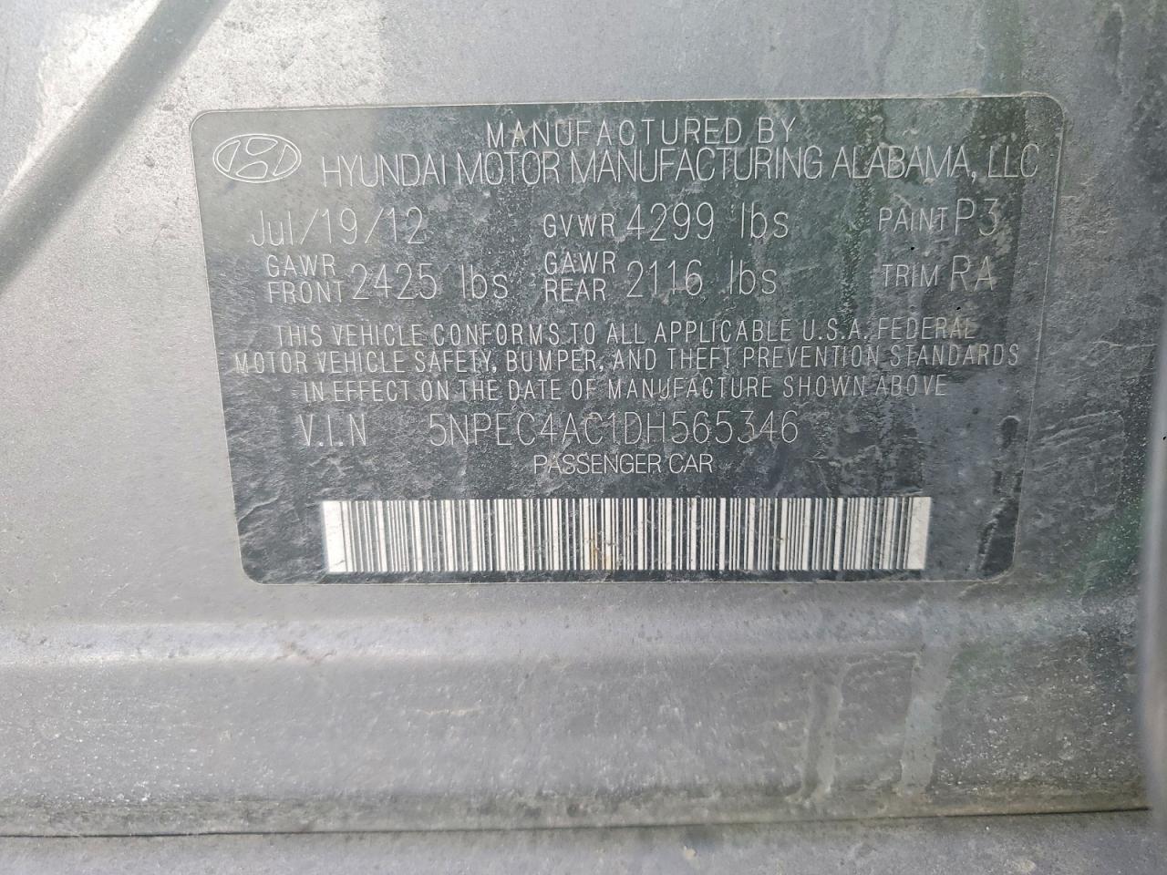 2013 Hyundai Sonata Limited