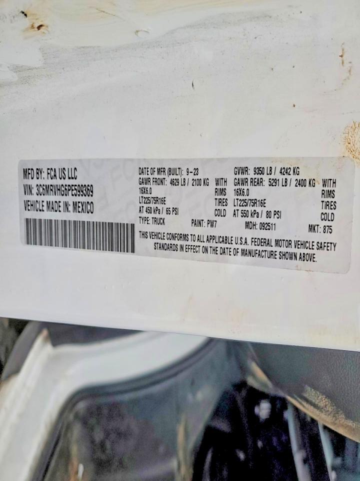 2023 Dodge RAM Promaster 3500 Utility / Service Van