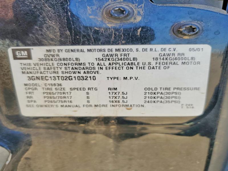 2002 Chevrolet Avalanche C1500