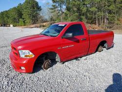 Salvage trucks for sale at Gaston, SC auction: 2012 Dodge RAM 1500 ST