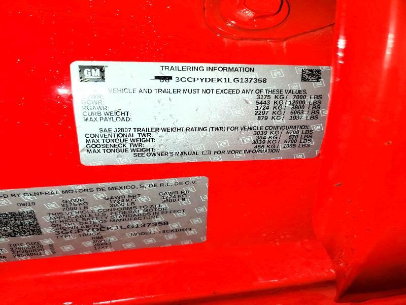 2020 Chevrolet Silverado K1500 LT