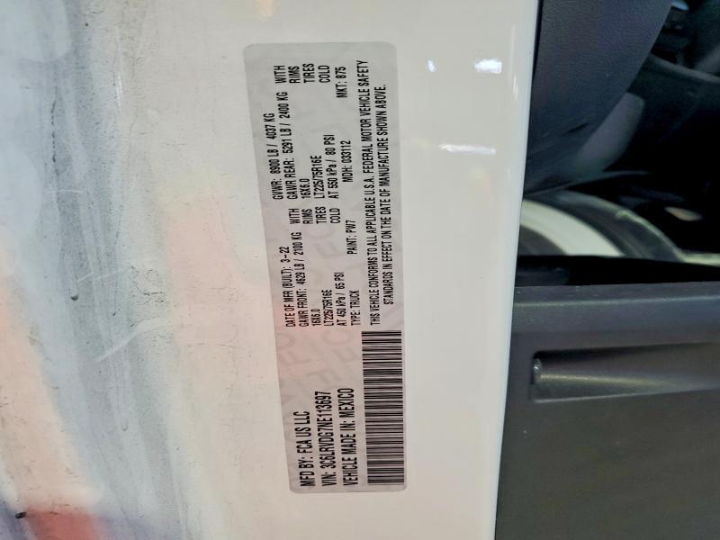 2022 Dodge Ram Promaster 2500 Ambulance