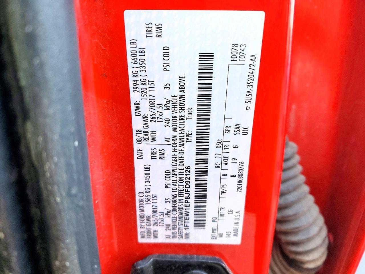 2018 Ford F150 Supercrew