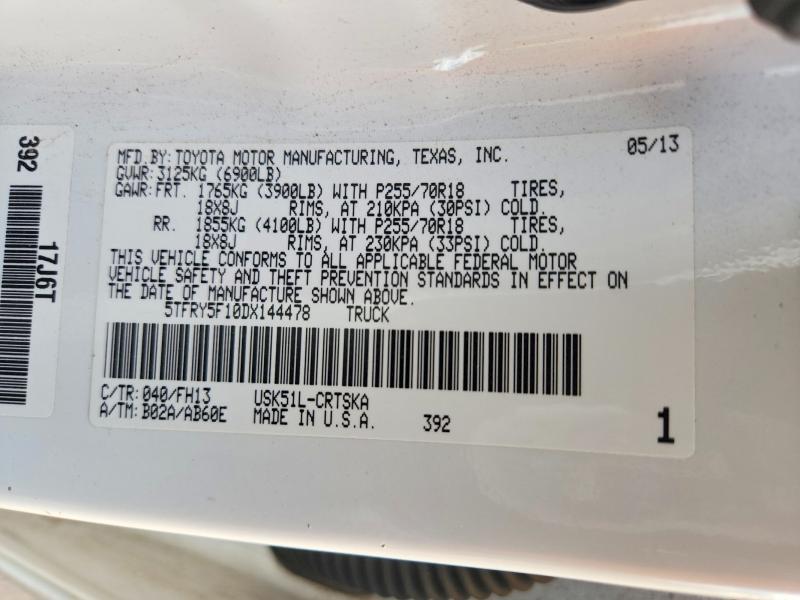2013 Toyota Tundra Grade