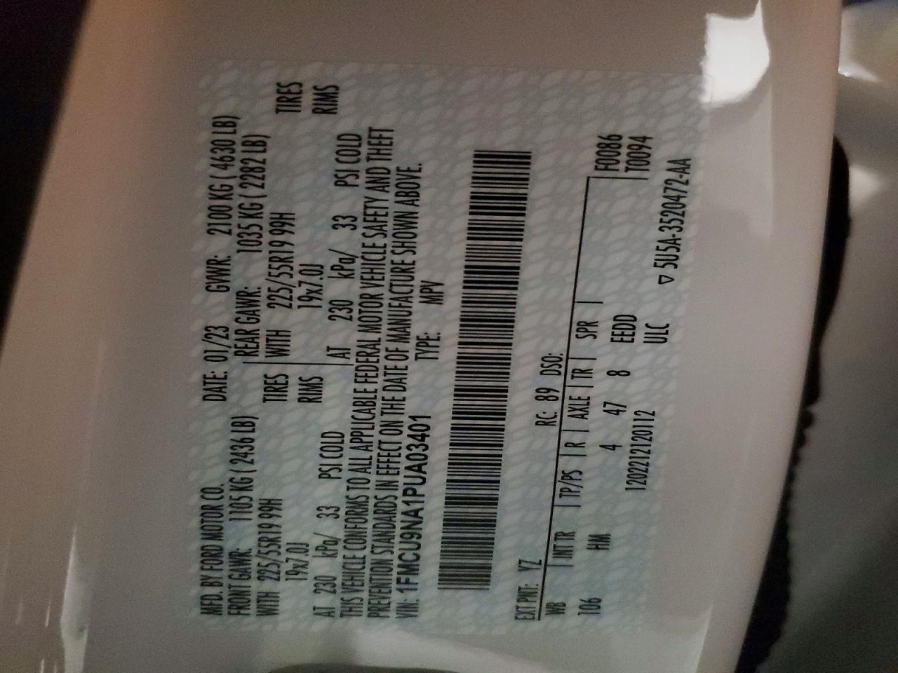 2023 Ford Escape st Line Select