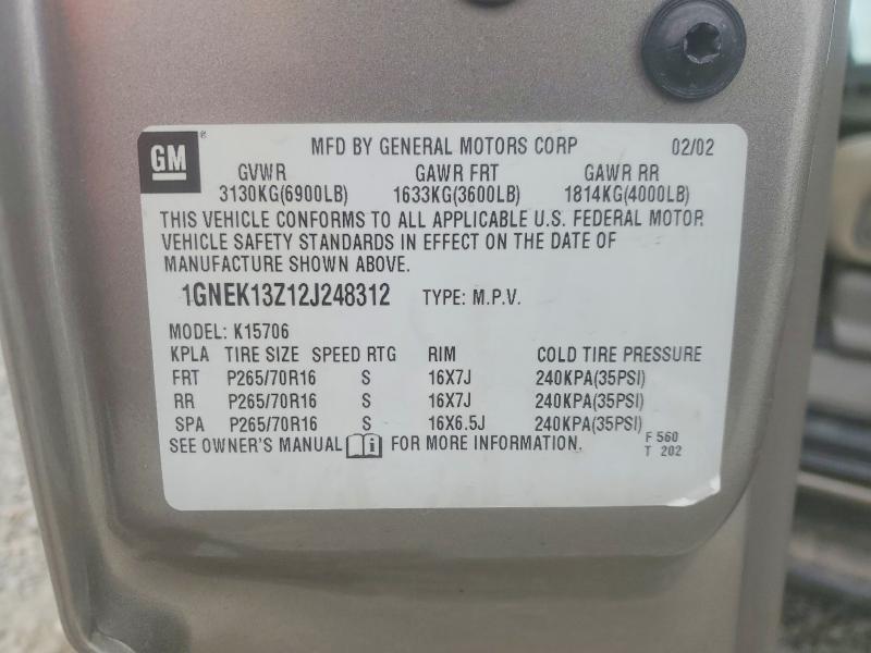 2002 Chevrolet Tahoe K1500