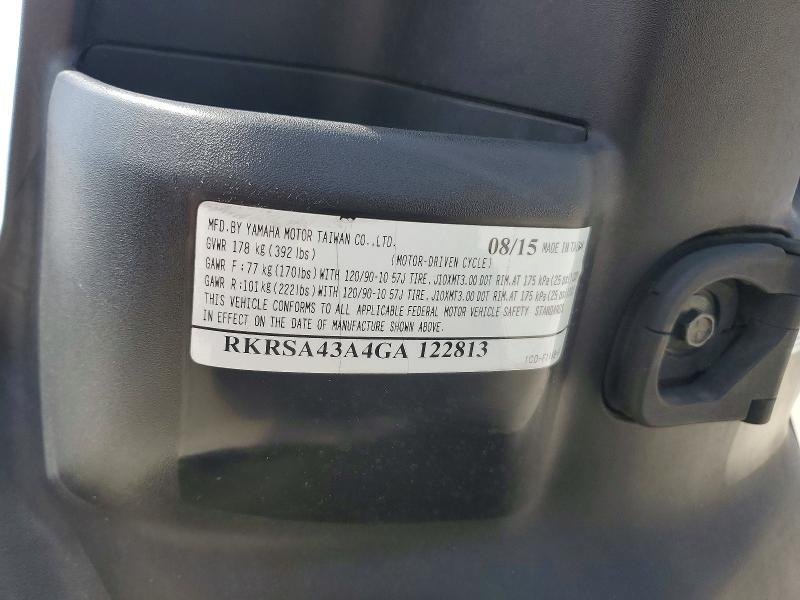 2016 Yamaha YW50 F