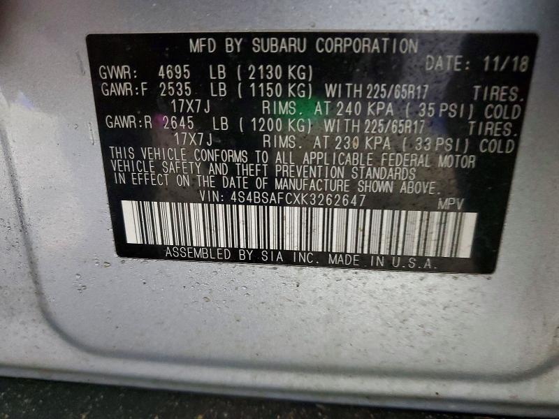 2019 Subaru Outback 2.5i Premium