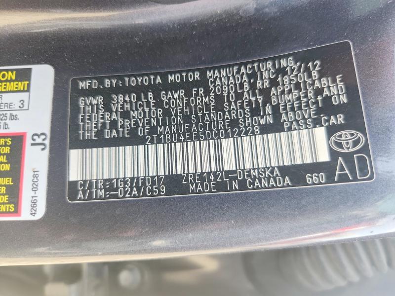 2013 Toyota Corolla s