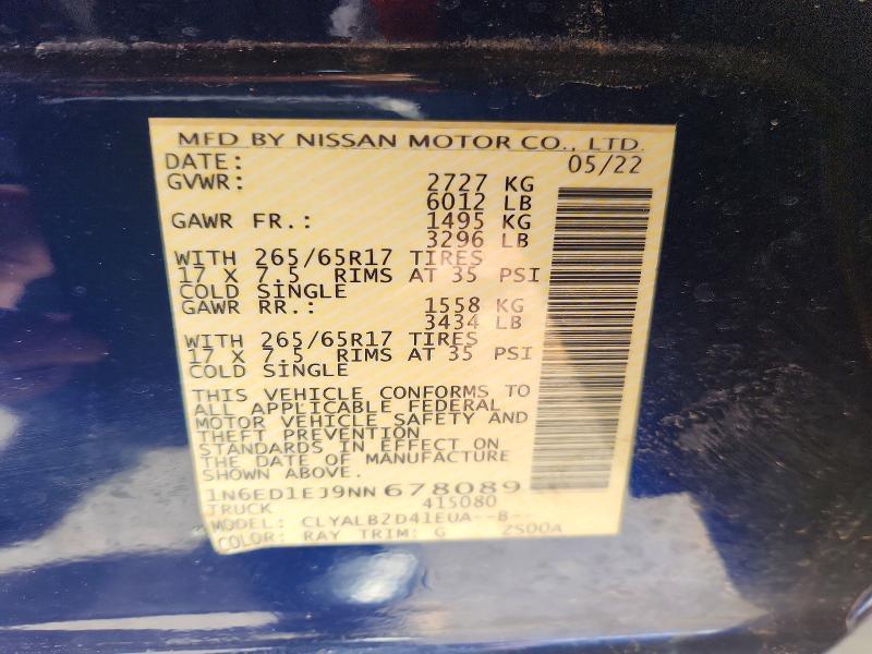 2022 Nissan Frontier SV