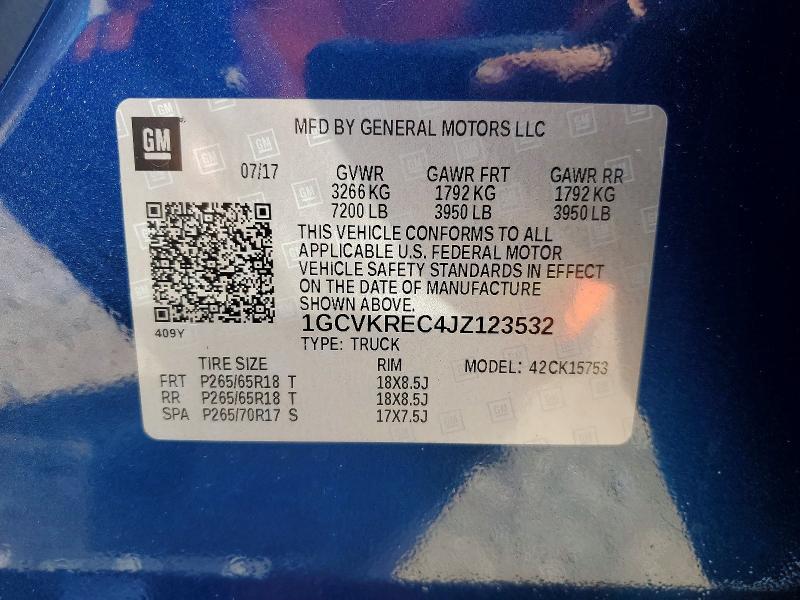 2018 Chevrolet Silverado K1500 LT