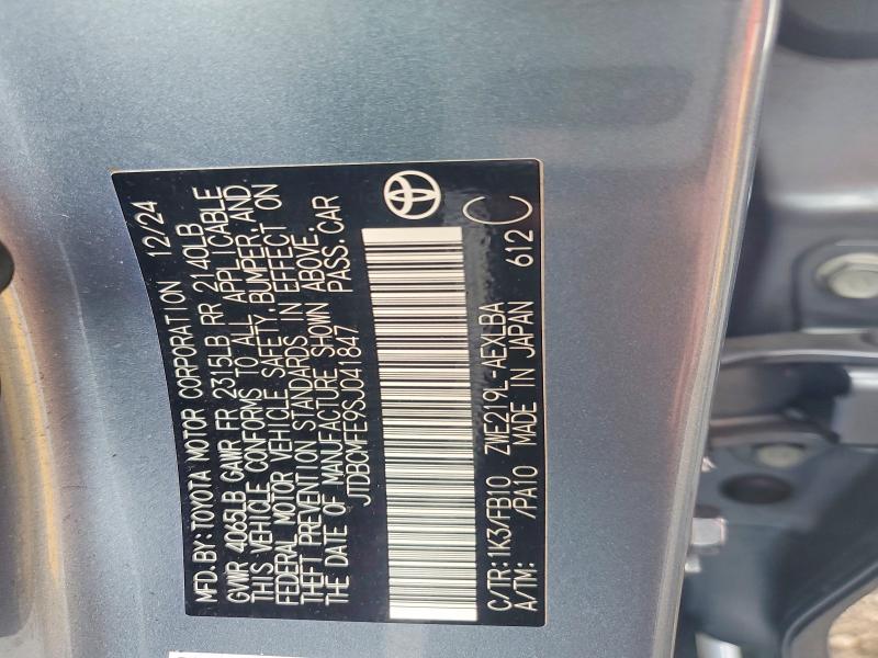 2025 Toyota Corolla Hybrid le