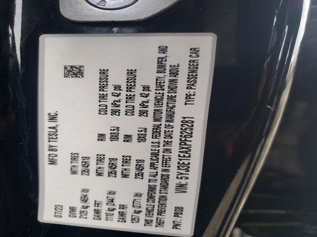2023 Tesla Model 3