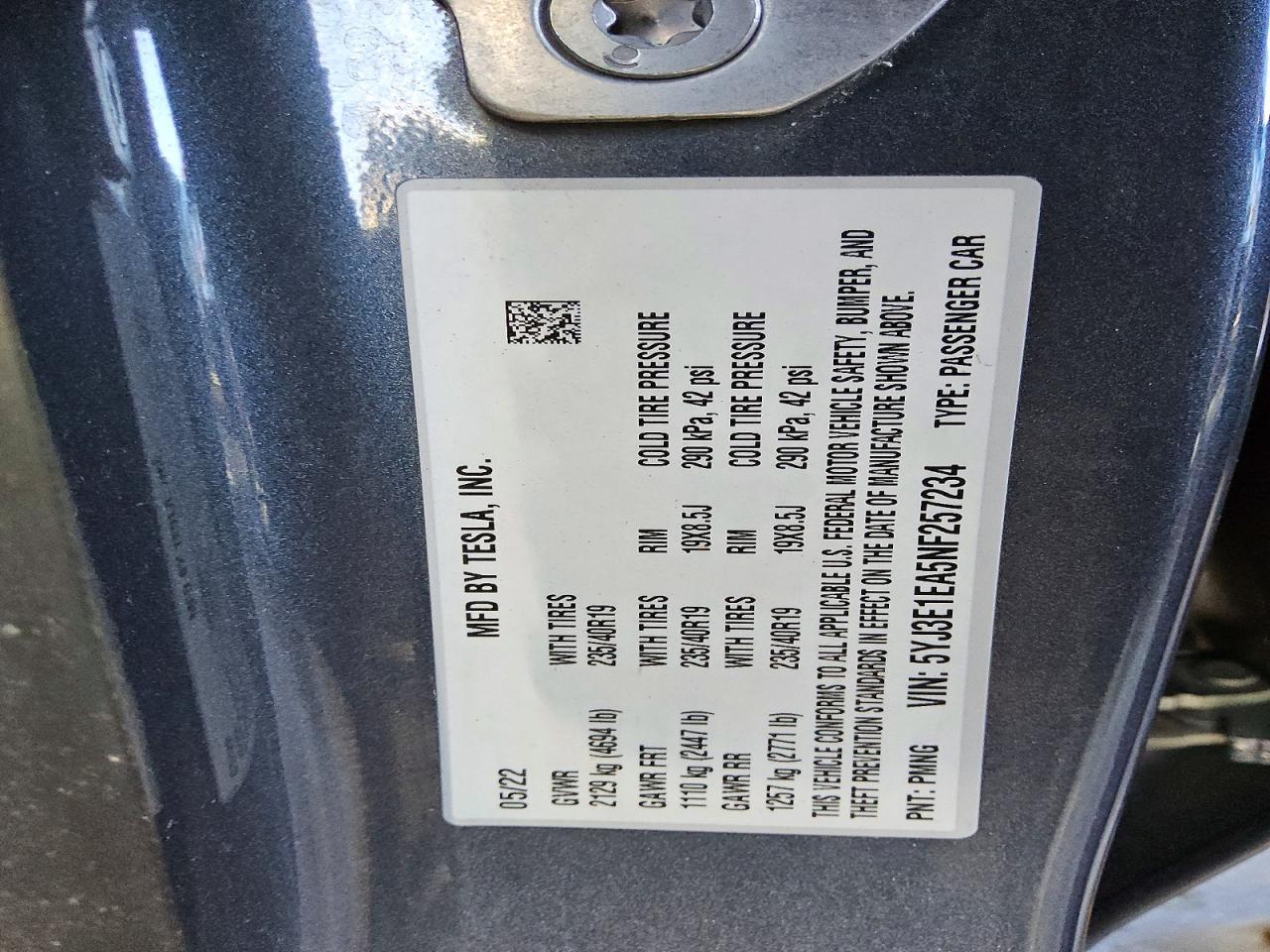 2022 Tesla Model 3