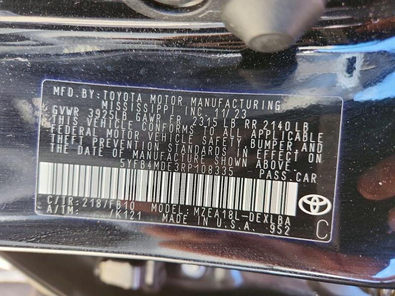 2024 Toyota Corolla le