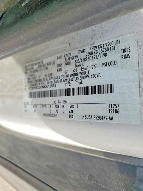 2022 Ford Transit T-350 Utility / Service Van