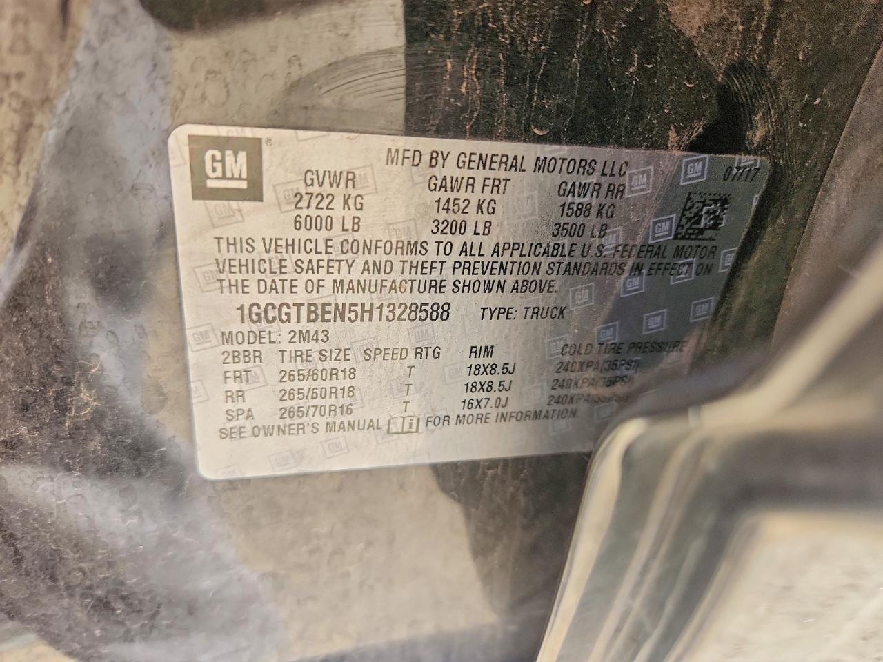 2017 Chevrolet Colorado