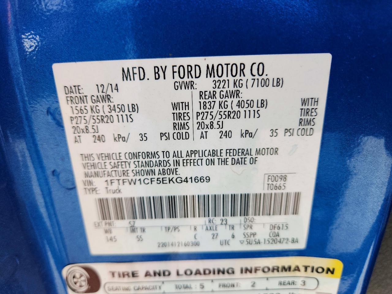 2014 Ford F150 Supercrew