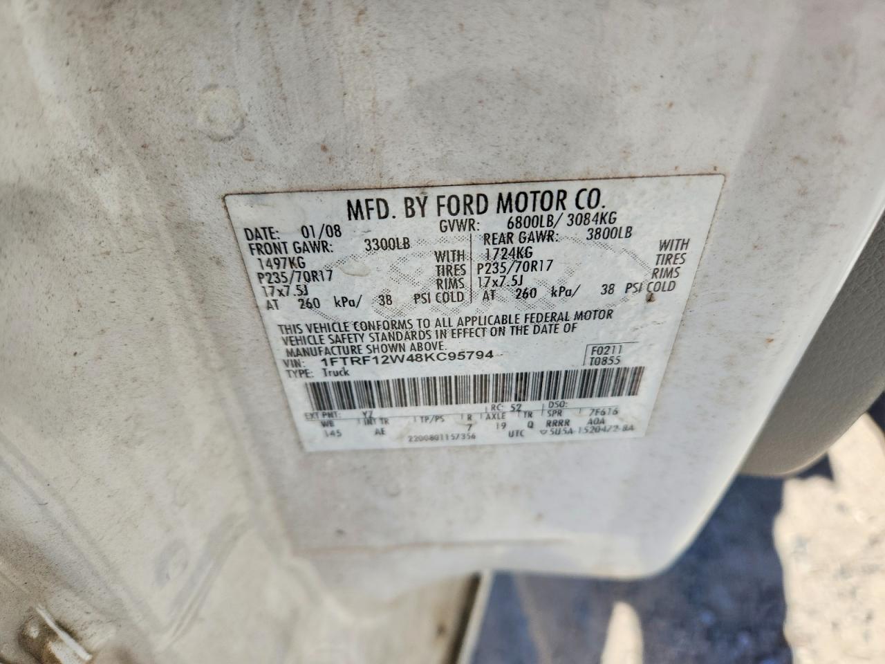 2008 Ford F150