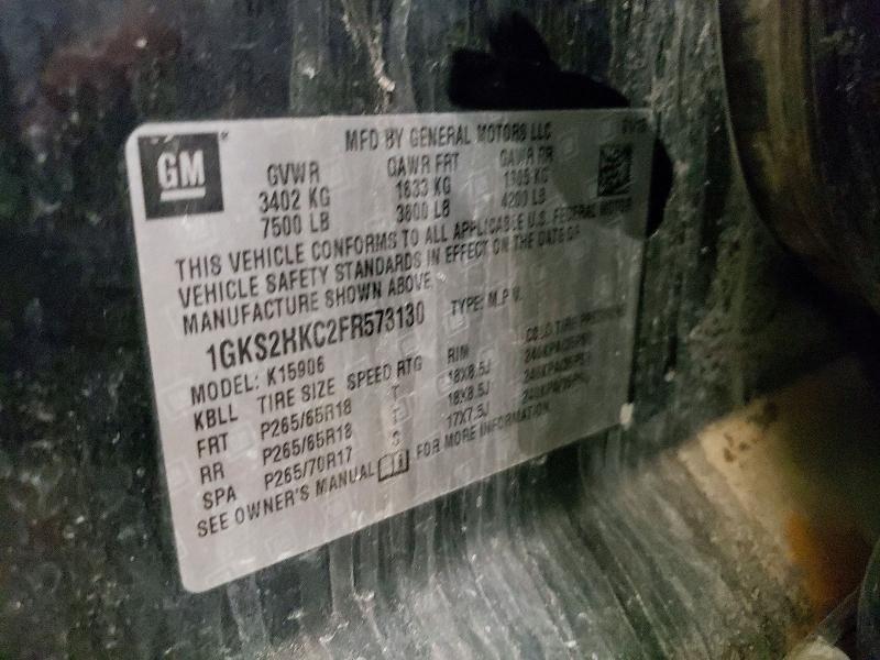 2015 GMC Yukon xl K1500 slt