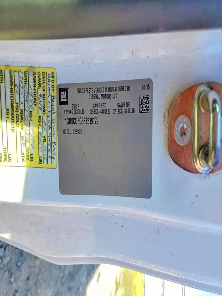 2015 Chevrolet Silverado Utility / Service Truck