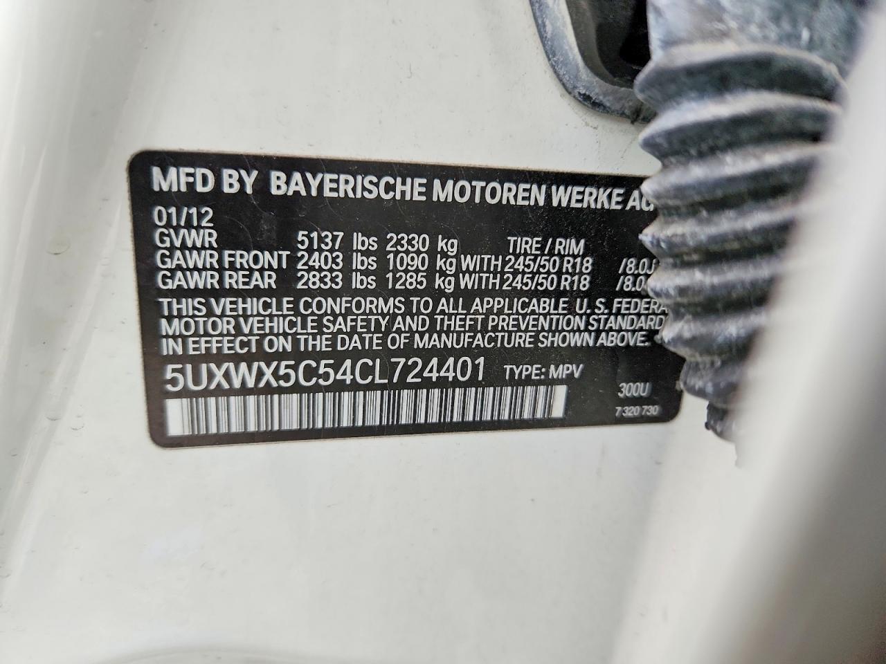 2012 BMW X3 Xdrive28i