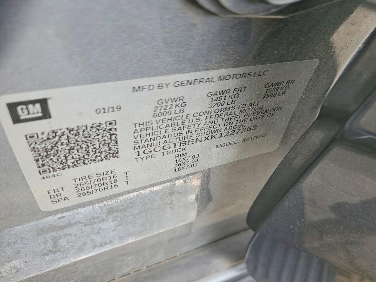 2019 Chevrolet Colorado