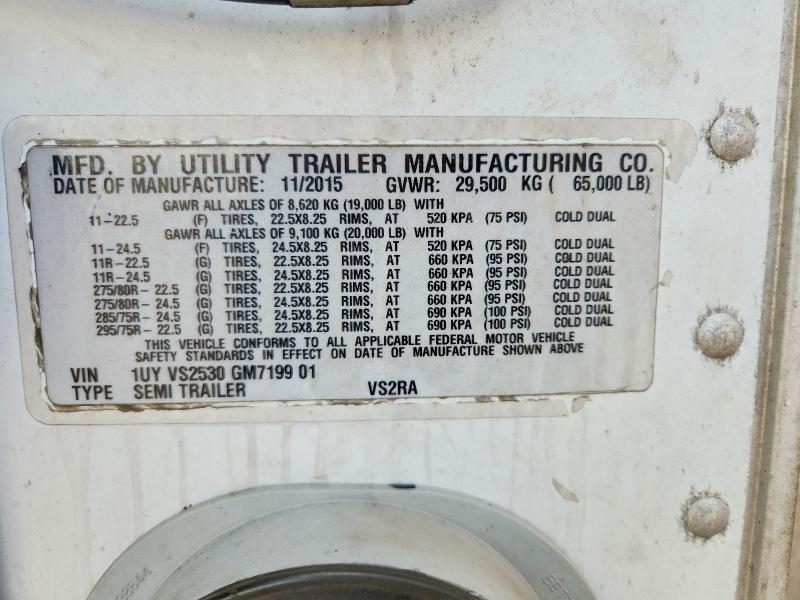 2016 Reefer Utility Trailer