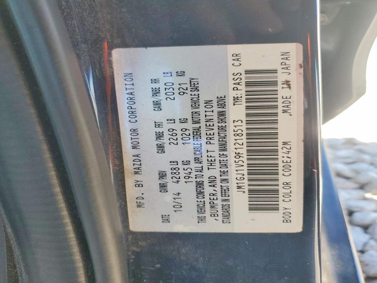 2015 Mazda 6 Touring