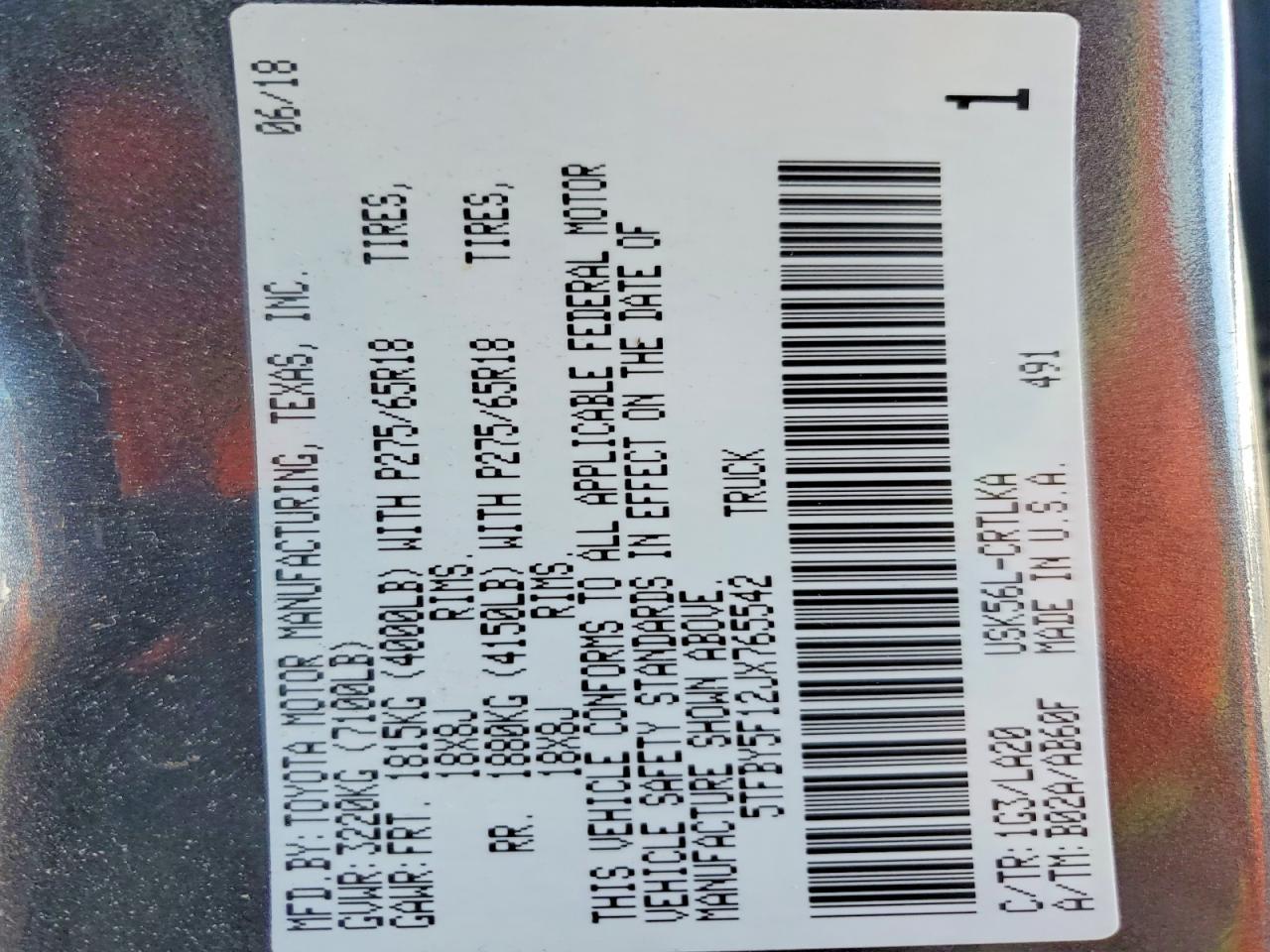 2018 Toyota Tundra Limited