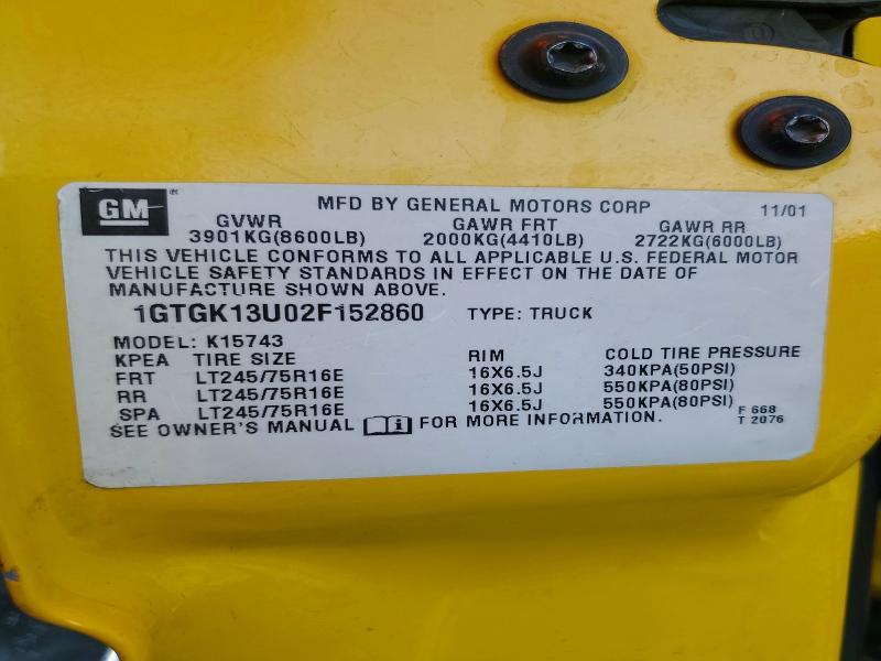 2002 GMC Sierra K1500 Heavy Duty