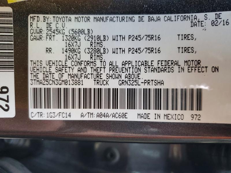 2016 Toyota Tacoma SR5 V6