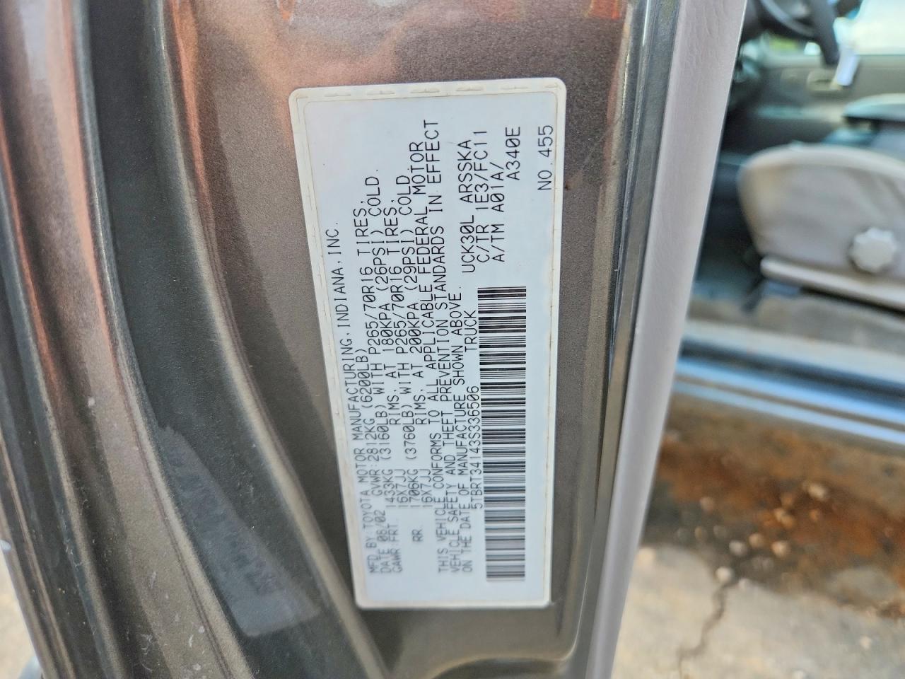 2003 Toyota Tundra SR5