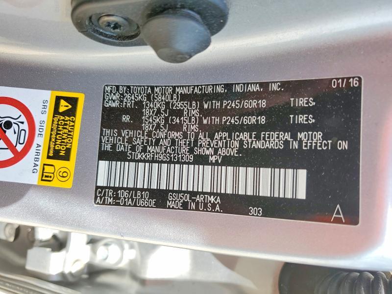 2016 Toyota Highlander xle