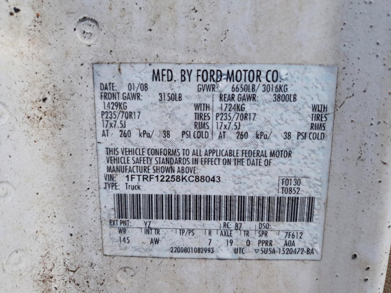 2008 Ford F150