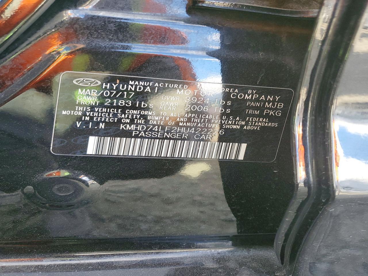 2017 Hyundai Elantra se