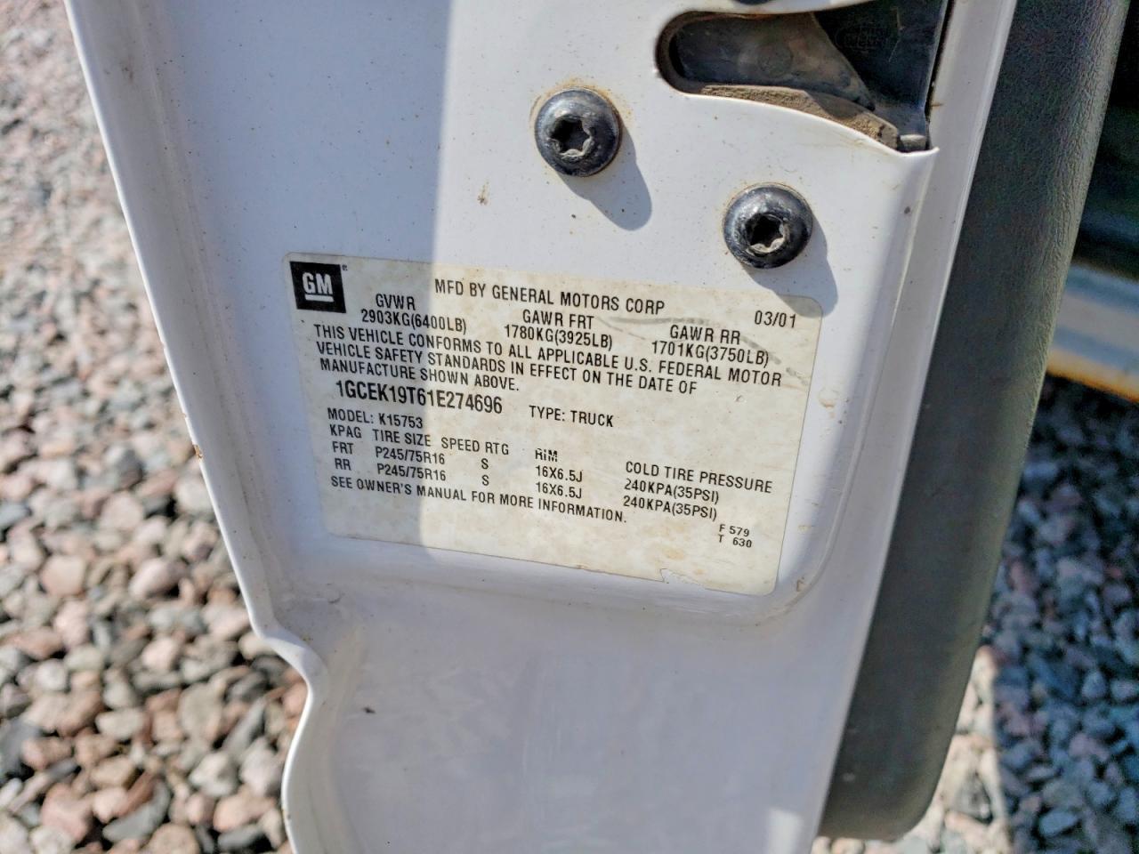 2001 Chevrolet Silverado K1500