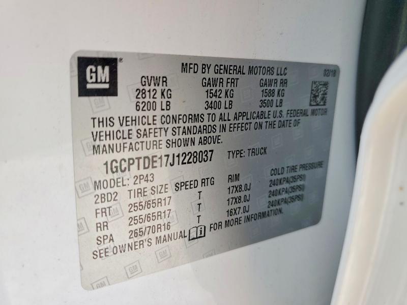 2018 Chevrolet Colorado Z71