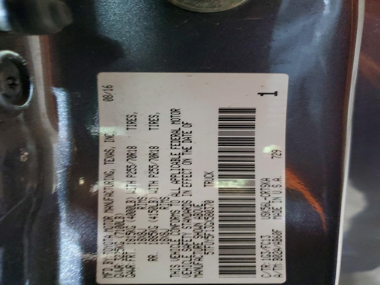 2016 Toyota Tundra SR5