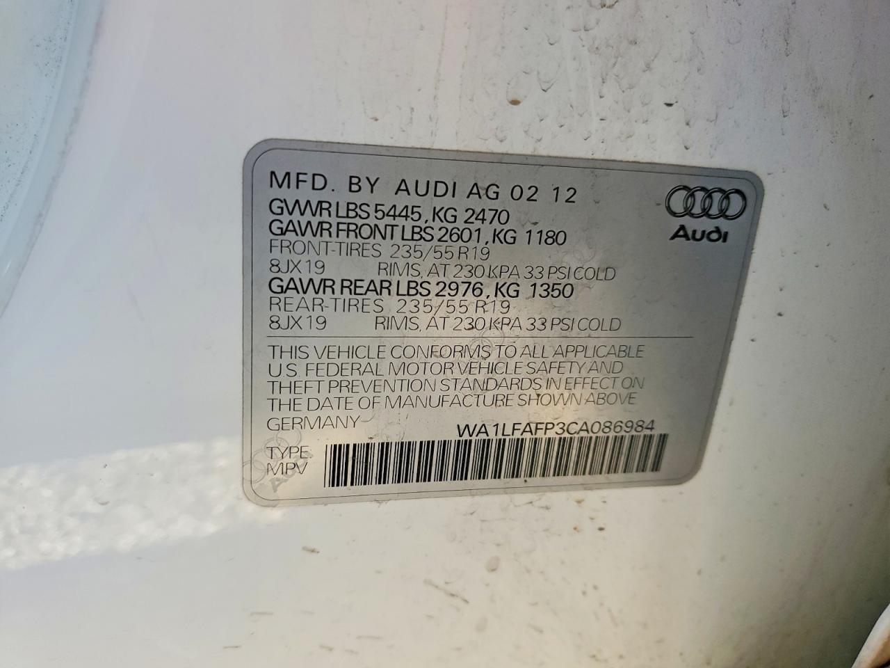 2012 Audi Q5 Premium Plus