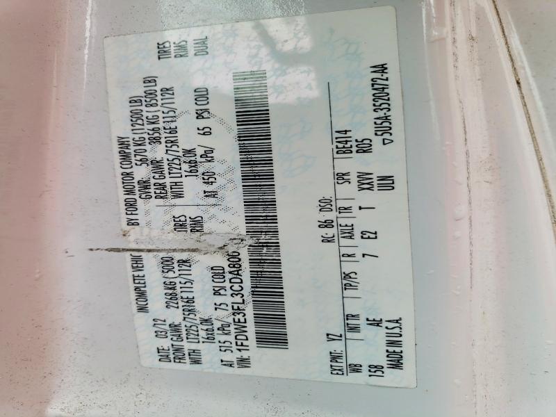 2012 Ford E350 BOX Truck