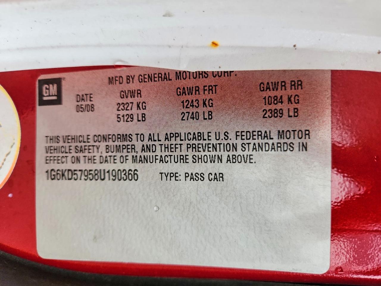 2008 Cadillac DTS