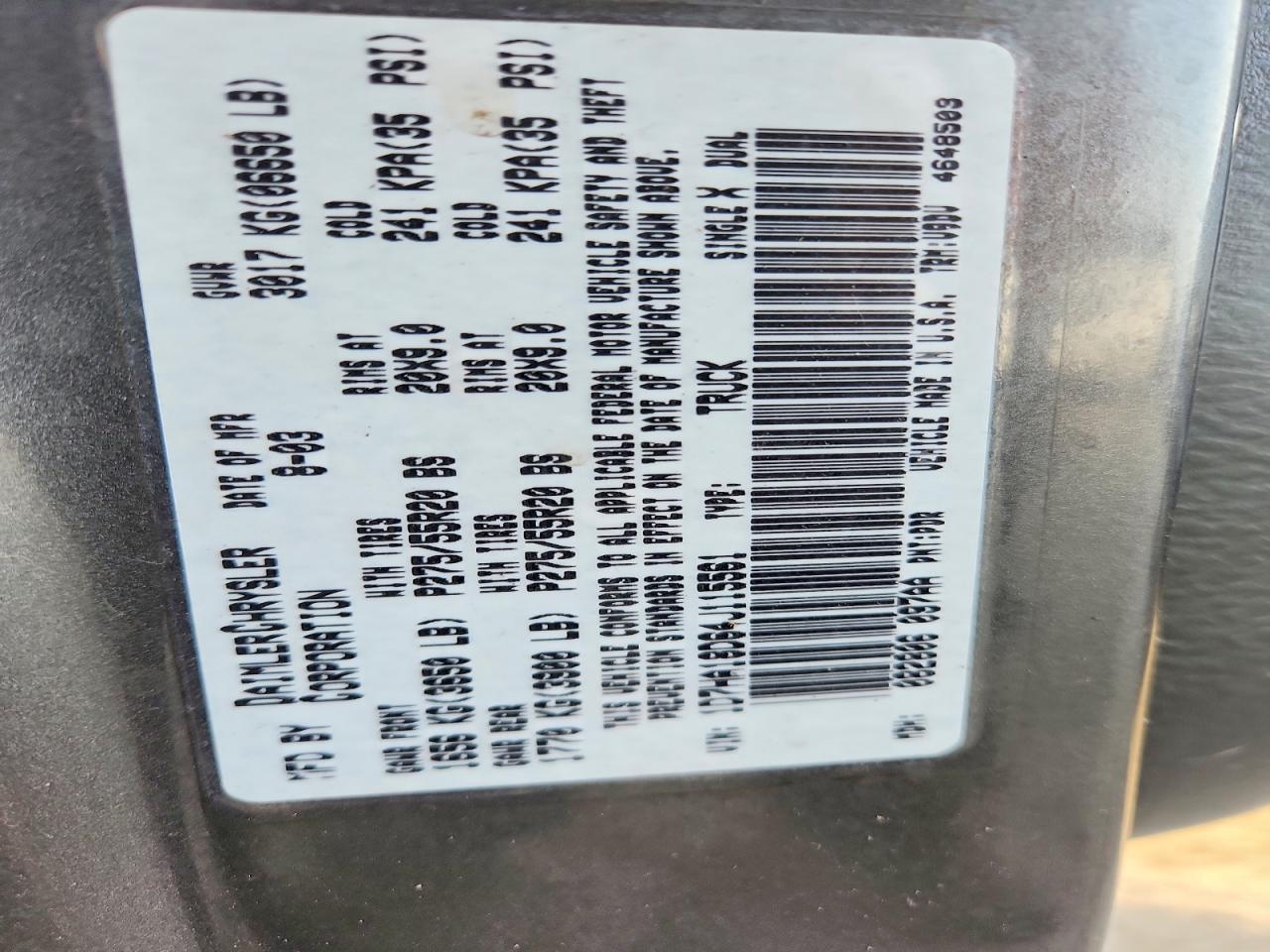 2004 Dodge RAM 1500 ST