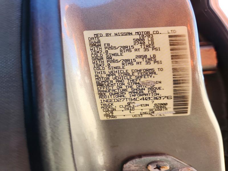 2004 Nissan Frontier XE-V6