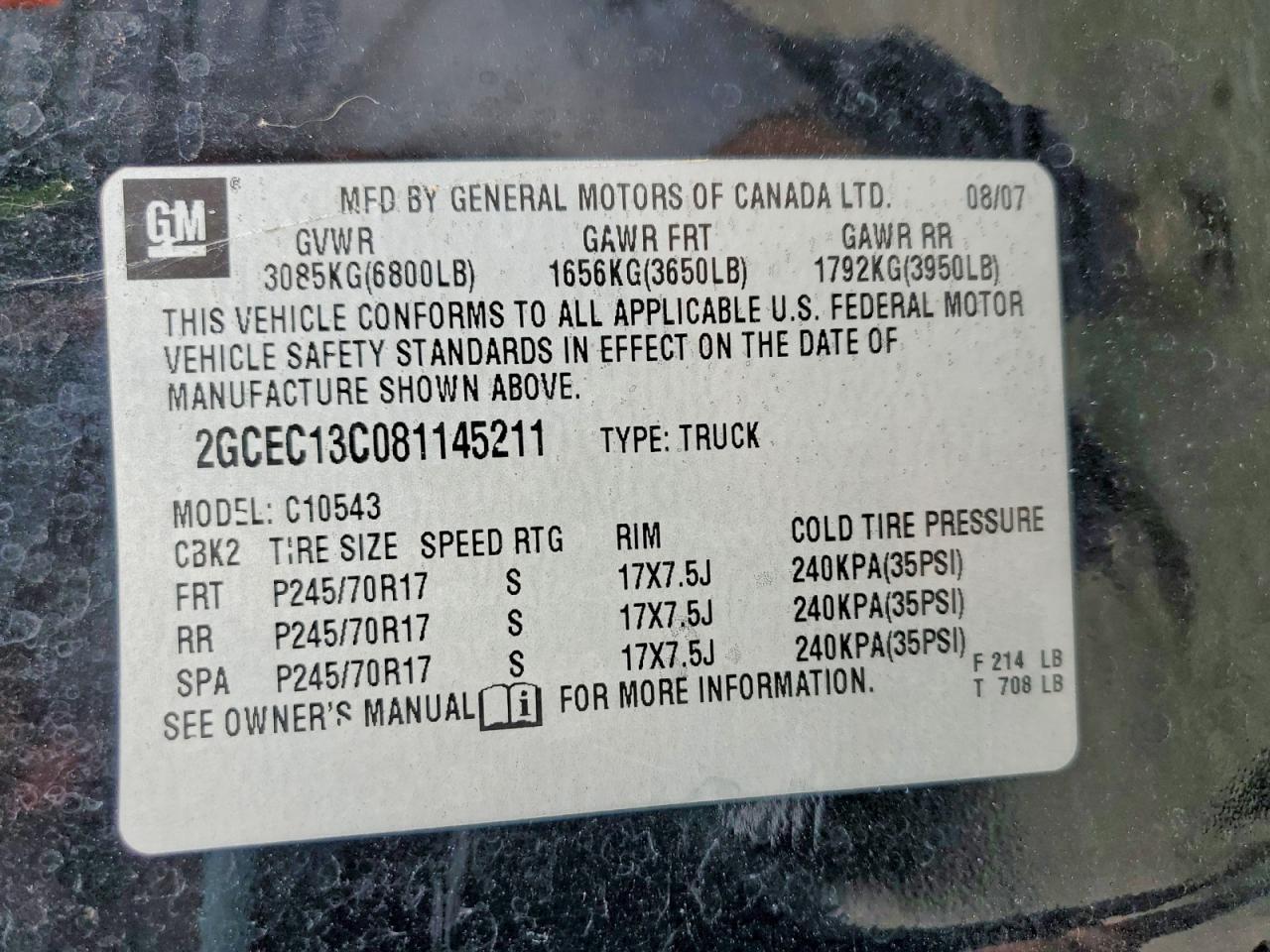 2008 Chevrolet Silverado C1500